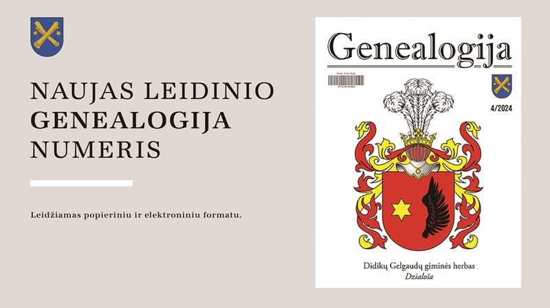 Rengiamas naujas leidinio „Genealogija“ numeris